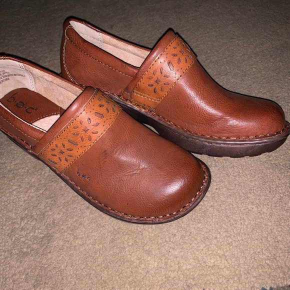 Brown Leather Clog - Picture 1 of 9